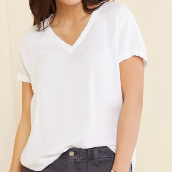 Anthropologie | Cloth & Stone V Neck Tee in Moss (sage/olive/avocado green) - Picture 2 of 7